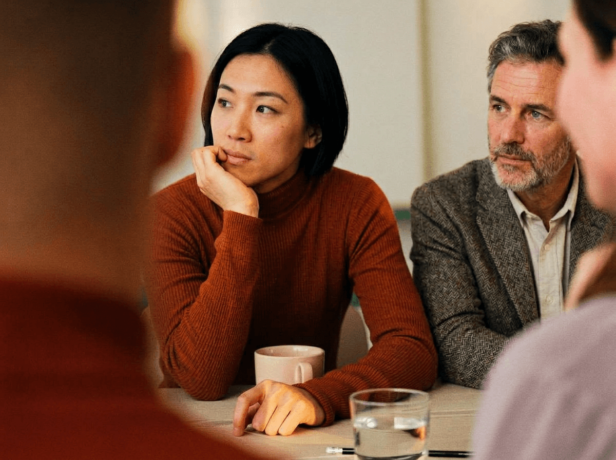 Business professionals in a meeting